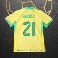 Maillot Brésil Joueur Endrick Domicile 2024